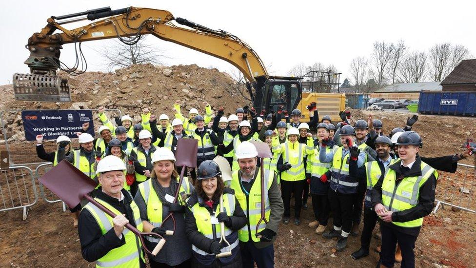 People at Blackbird Leys groundbreaking