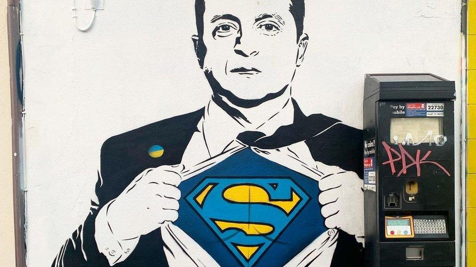 Volodymyr Zelensky by Karl Read for Upfest 2022