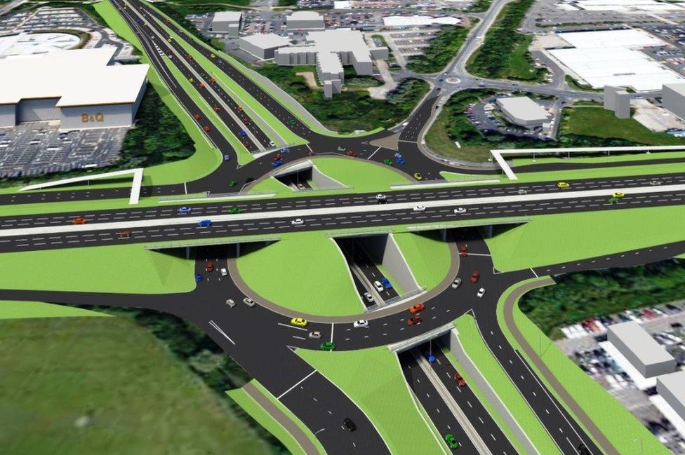 Artist's impression of the triple-decker roundabout