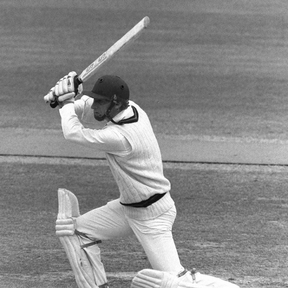 David Lloyd batting for Lancashire