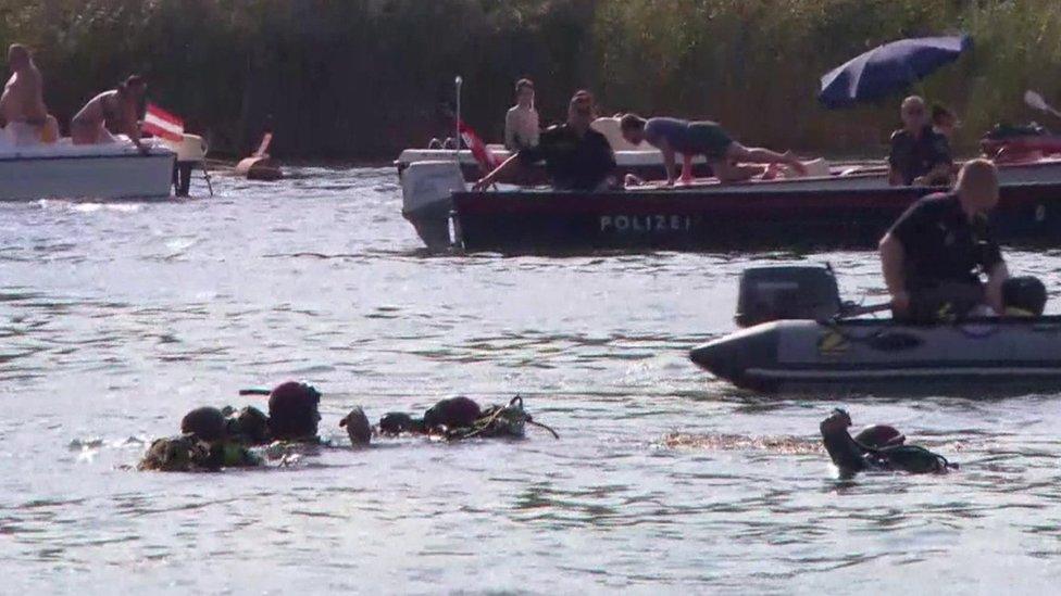 Divers look for the cousins