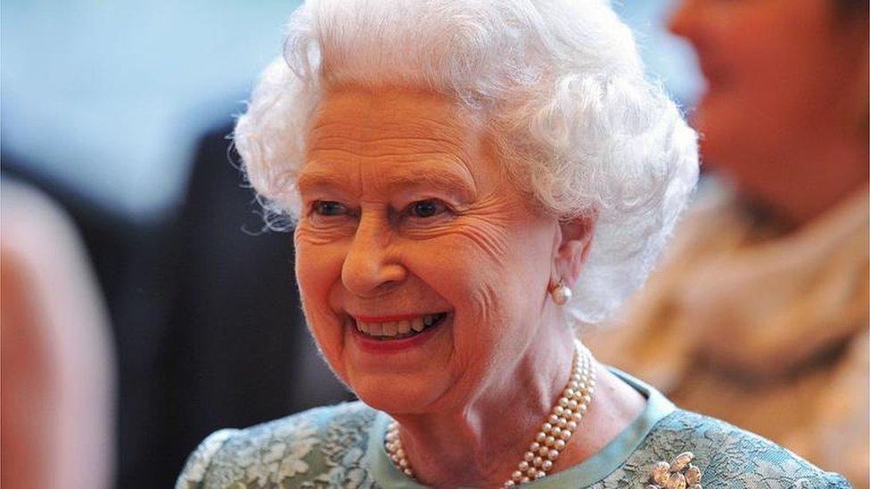 Queen Elizabeth at the National Convention Centre, Dublin, in 2011