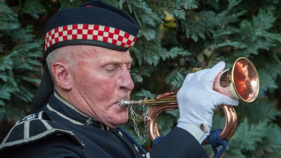 Bugler Tony Longstaff