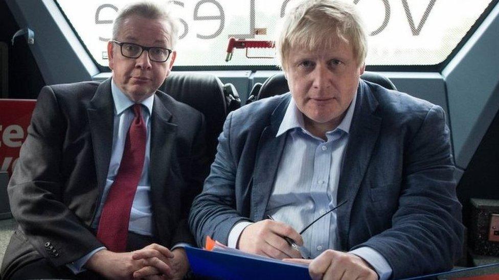 Michael Gove and Boris Johnson