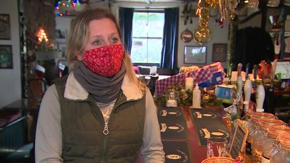 Amy Newland, landlady, the White Hart Inn