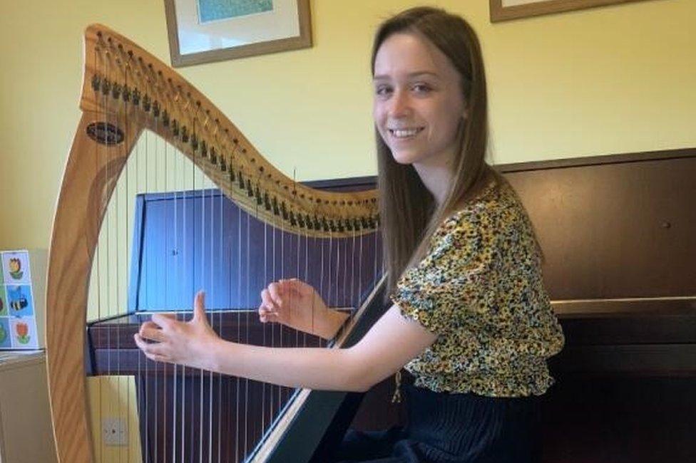 Phoebe Kelly, 14, is one of the younger performers at the festival