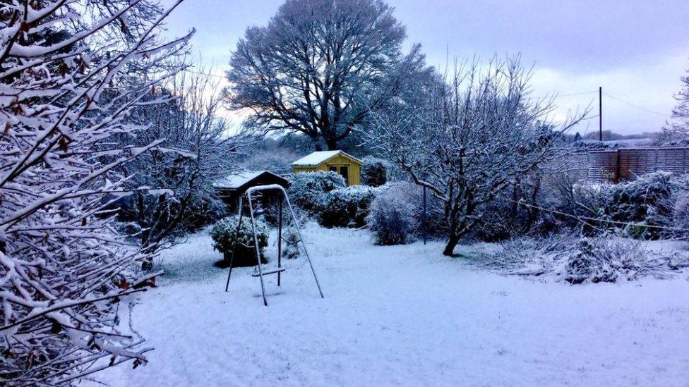 Snow in Llandrindod Wells