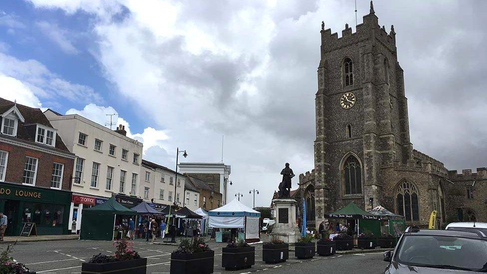 Sudbury Market Hill in the daytime