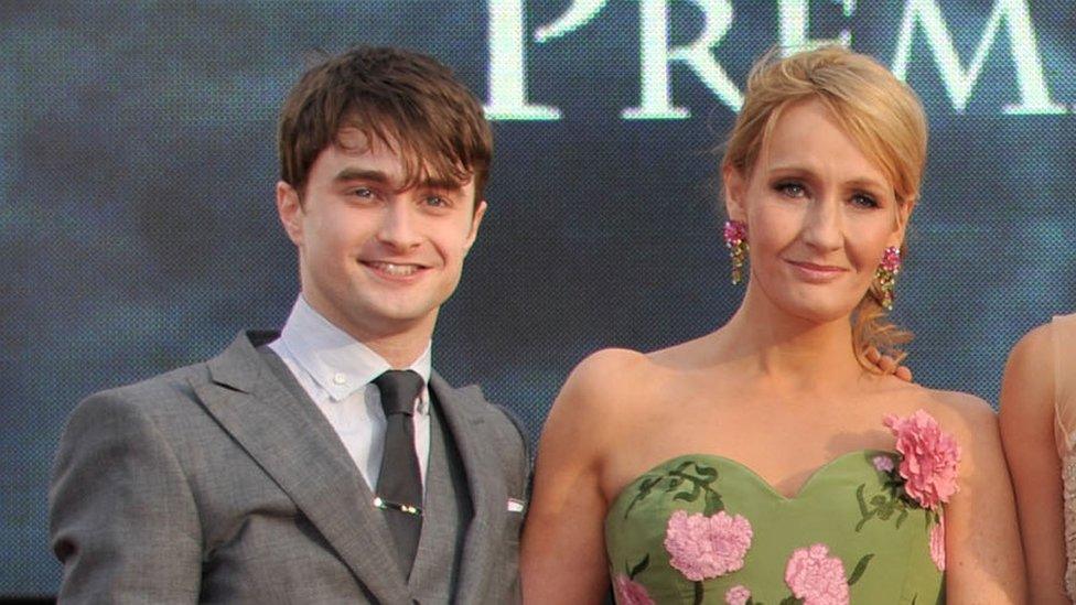 Daniel Radcliffe and J.K. Rowling