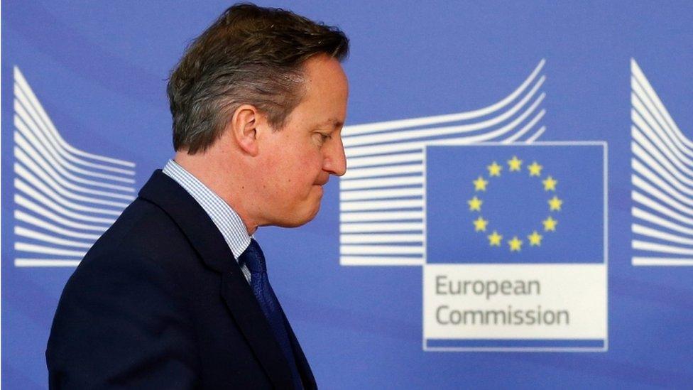 David Cameron in Brussels