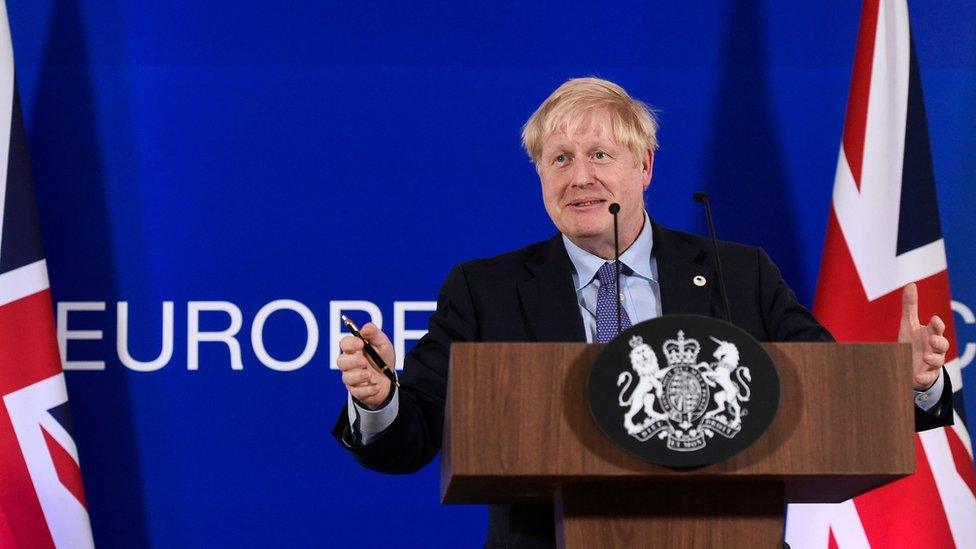 Boris Johnson in Brussels