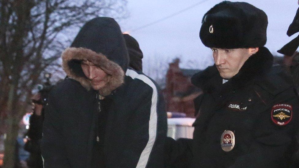 Arrest of bombing suspect Dmitry Lukyanenko, 30 Decevmber 17