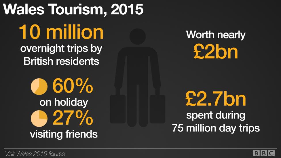 Tourism statistics graphic