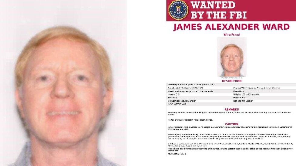 FBI poster of James Alexander Ward