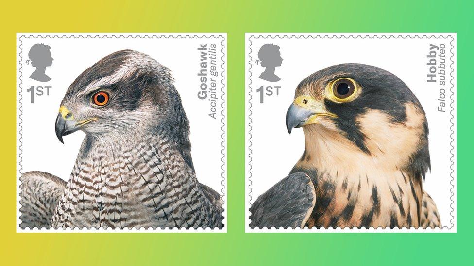 Two of the stamps.