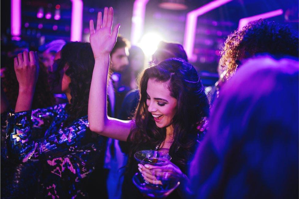 woman dancing in nightclub