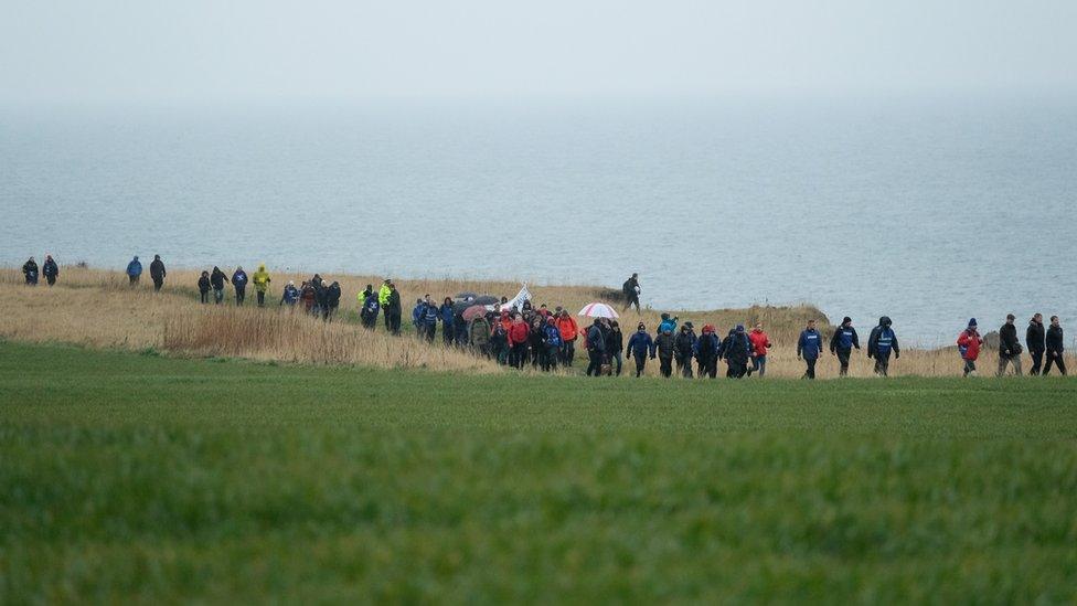 First leg of the March to Leave demonstration, embarking from Sunderland to Hartlepool