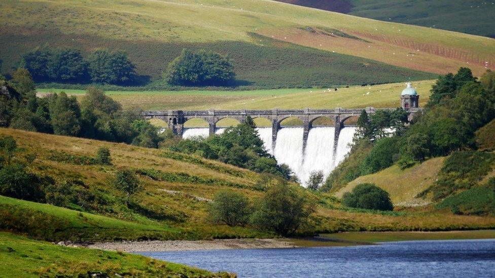 Craig Goch dam in the Elan Valley