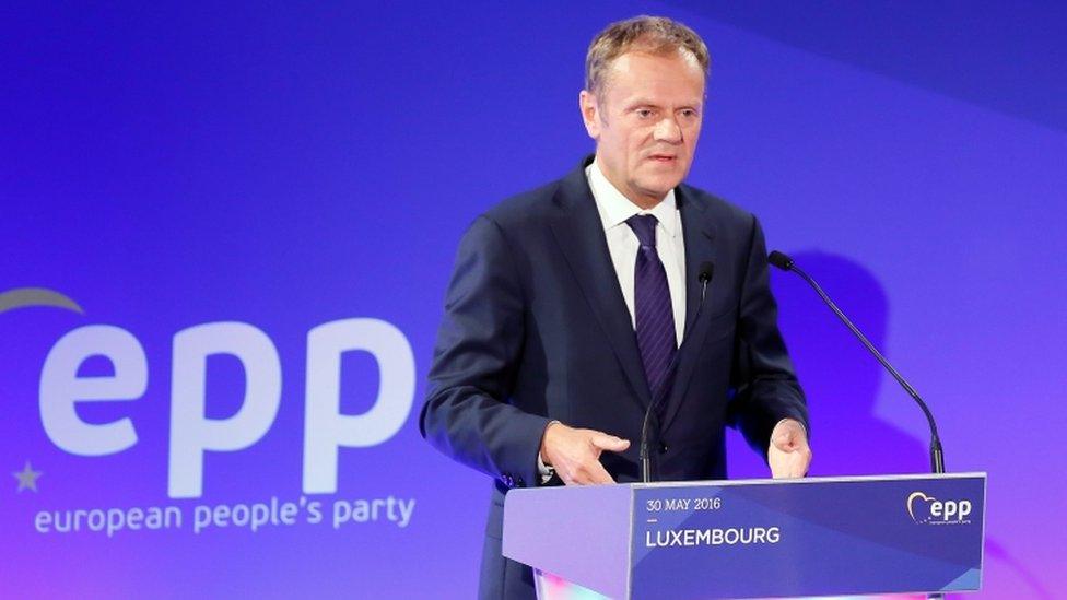 European Council President Donald Tusk