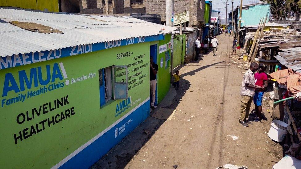 Aerial shot of Olive Link clinic