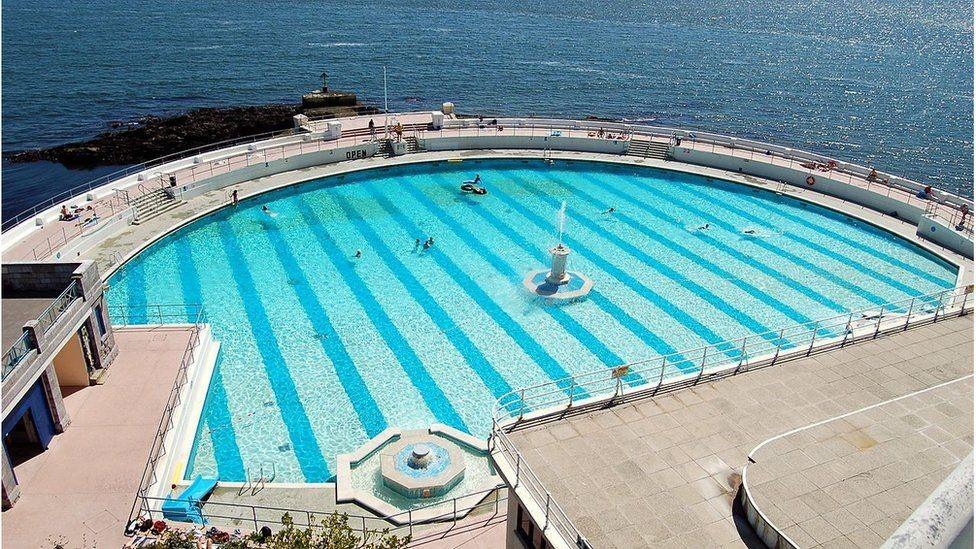 A photo of Tinside Lido