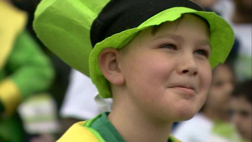 Boy at parade