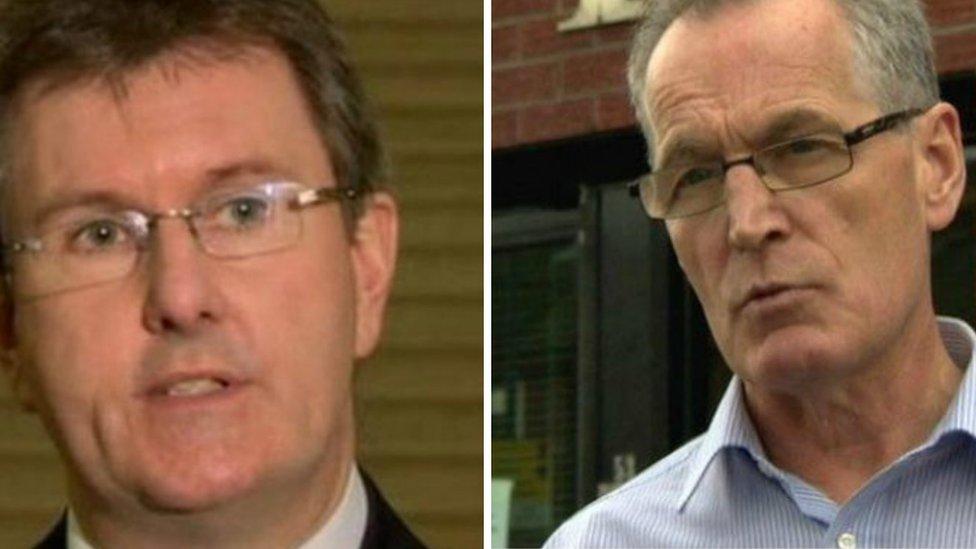 Jeffrey Donaldson and Gerry Kelly