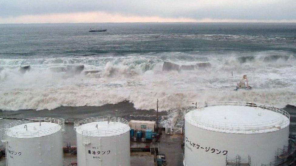 Fukushima gets hit by tsunami