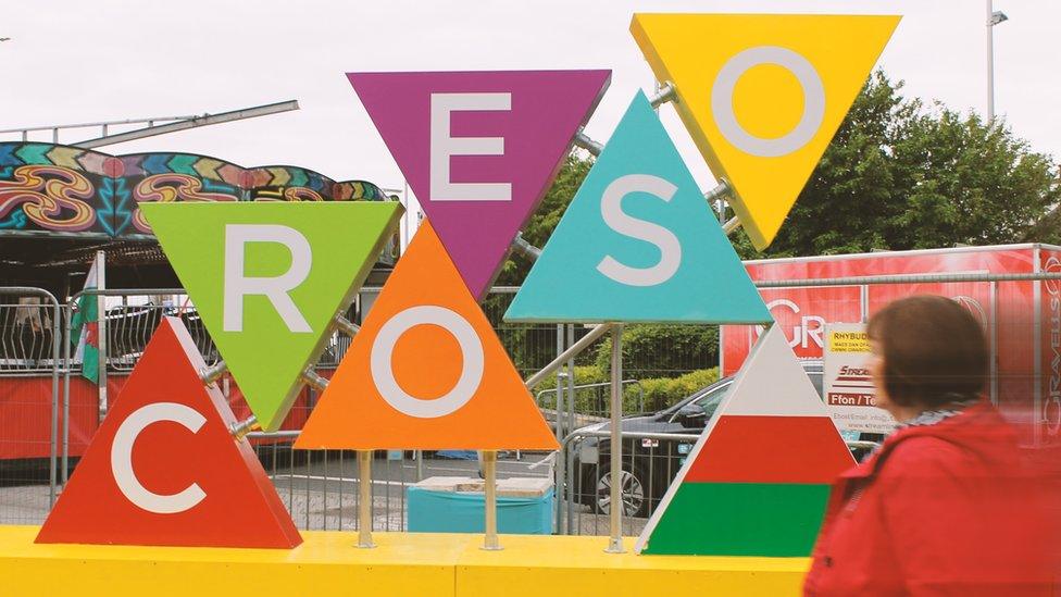 Arwydd croeso Eisteddfod yr Urdd 2019