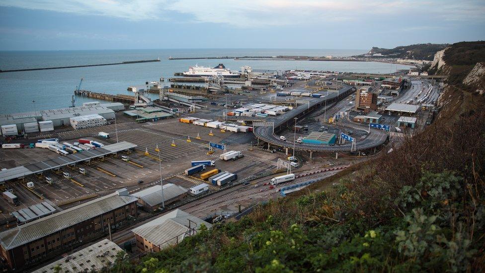 Port of Dover from above