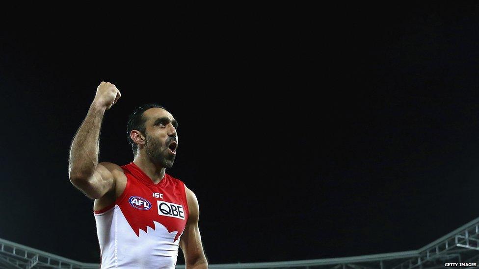 Australian footballer Adam Goodes