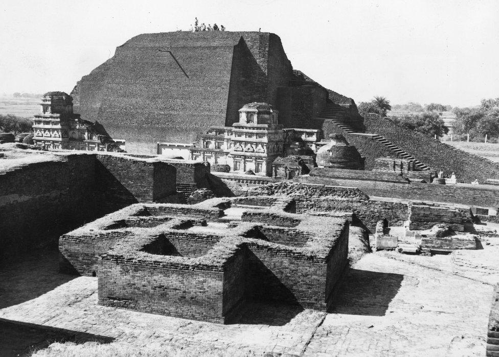 Ruins of the historic Nalanda University