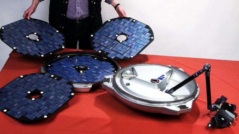 The Beagle 2 space probe.