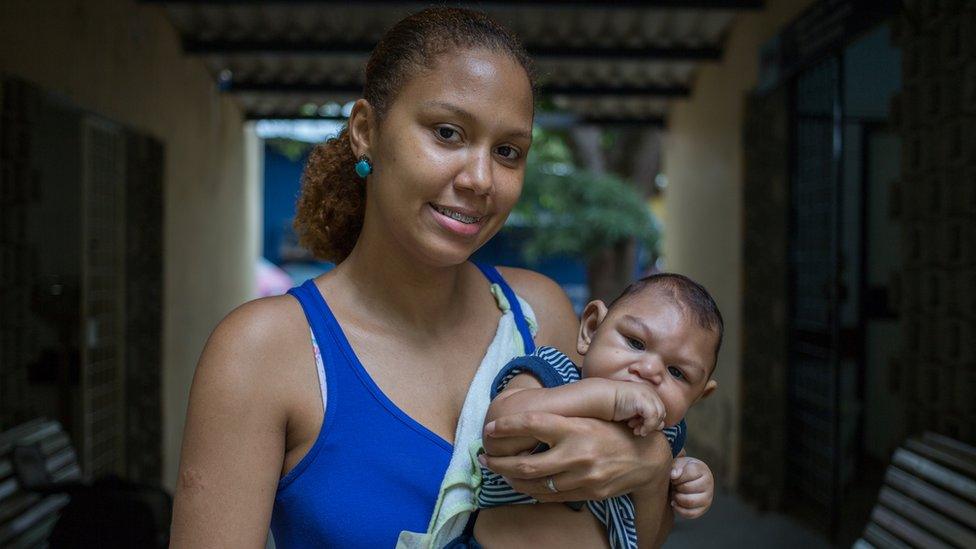 Erika Roque with her son Erick