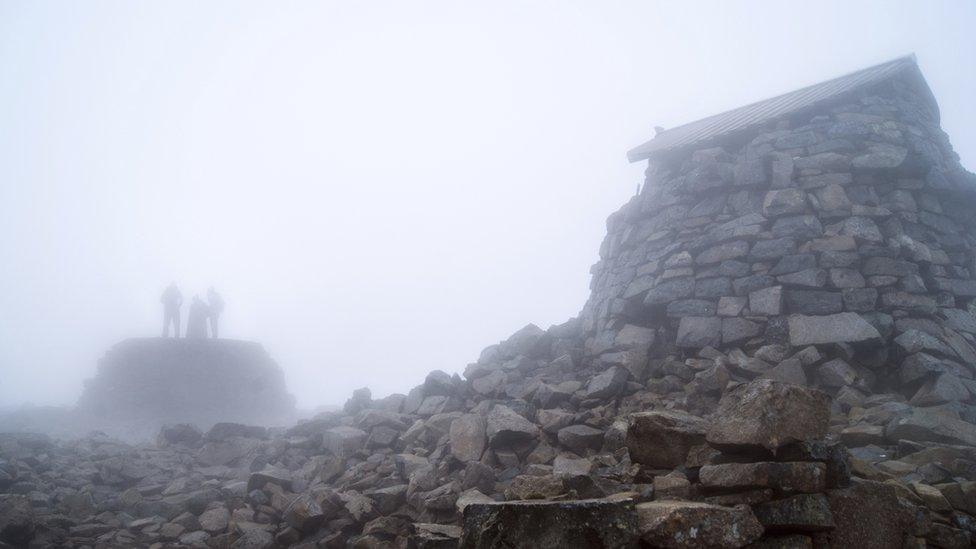 Cairn and trig point