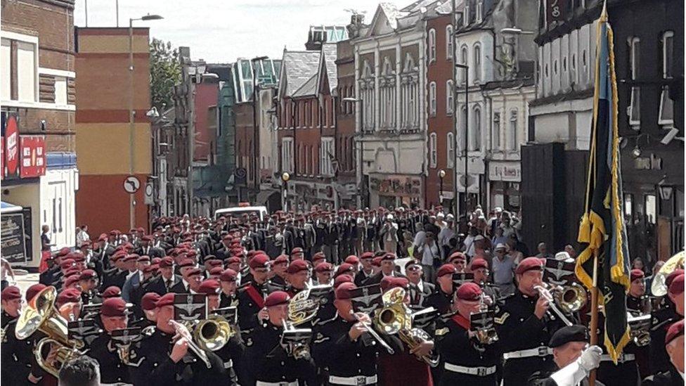 Aldershot parade