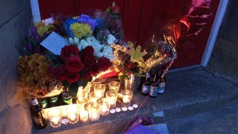 Tributes laid for the band in Warrington