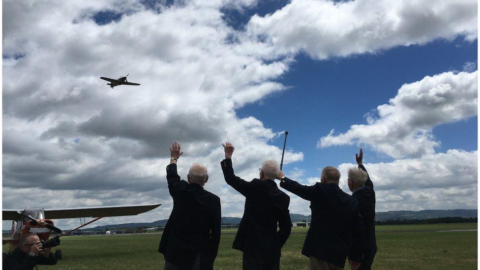 Flypast at Gloucestershire Airport