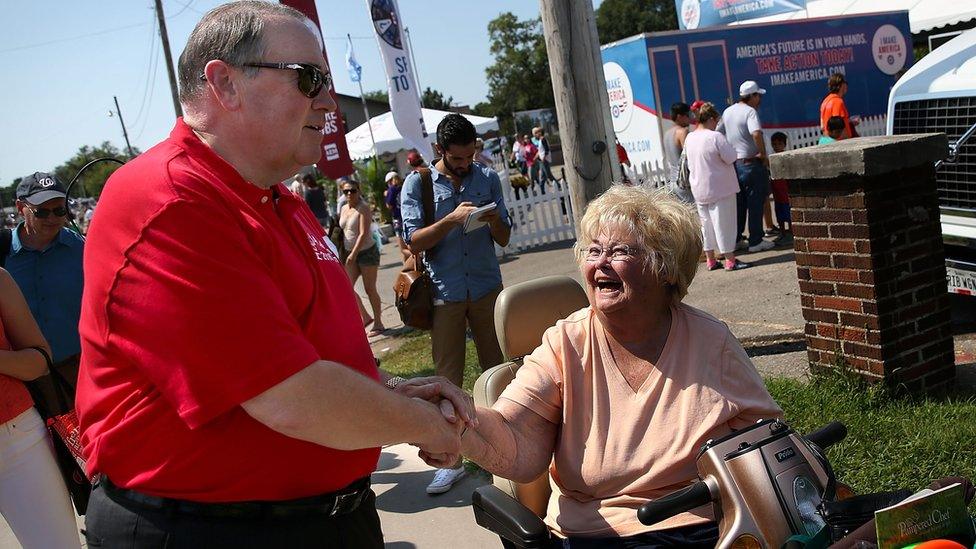 Republican presidential candidate Mike Huckabee