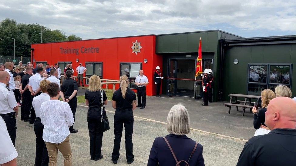 Suffolk Fire and Rescue Service Training Centre at Wattisham Flying Station, near Stowmarket