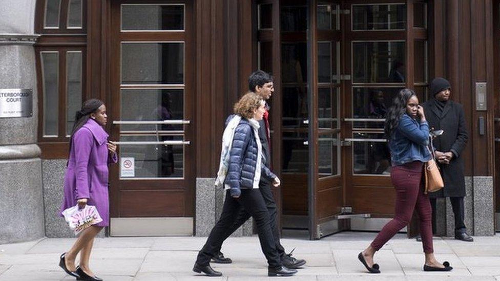 A view of the Goldman Sachs headquarters in London on May 5, 2017