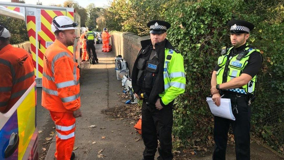 Train collision in Salisbury