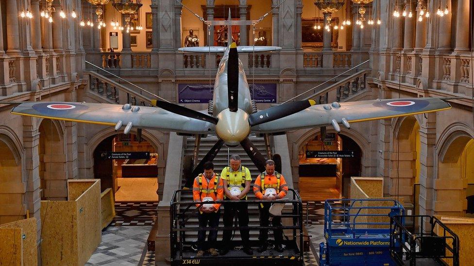 Spitfire at Kelvingrove Museum