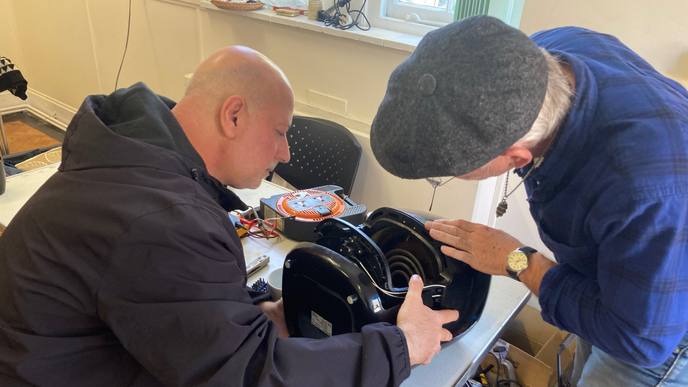 An item being repaired at Norwich Repair Cafe