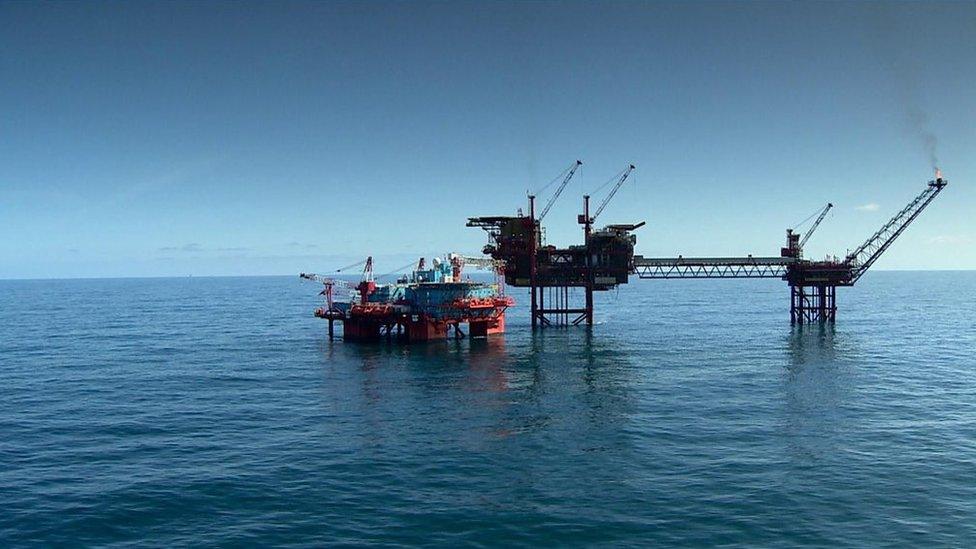 North Sea oil platform