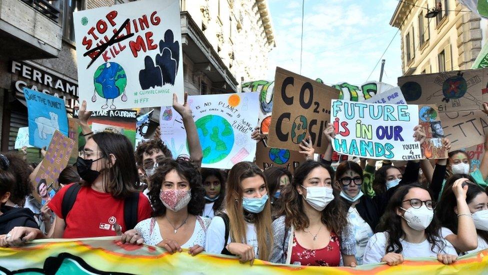 climate strike in Milan