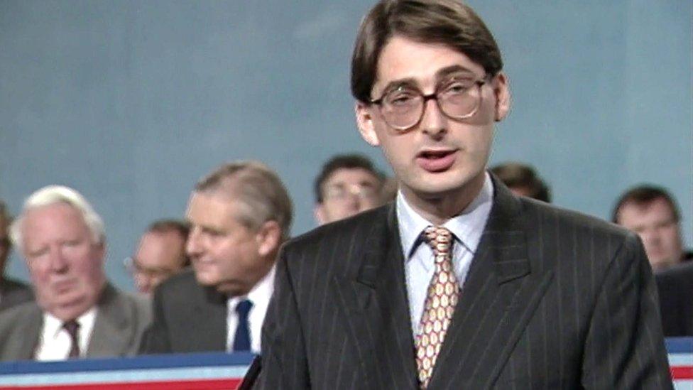 A young Philip Hammond at a Conservative conference