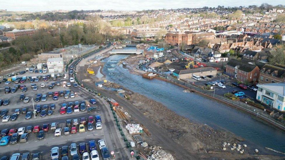 Aerial photo of River Park in Salisbury