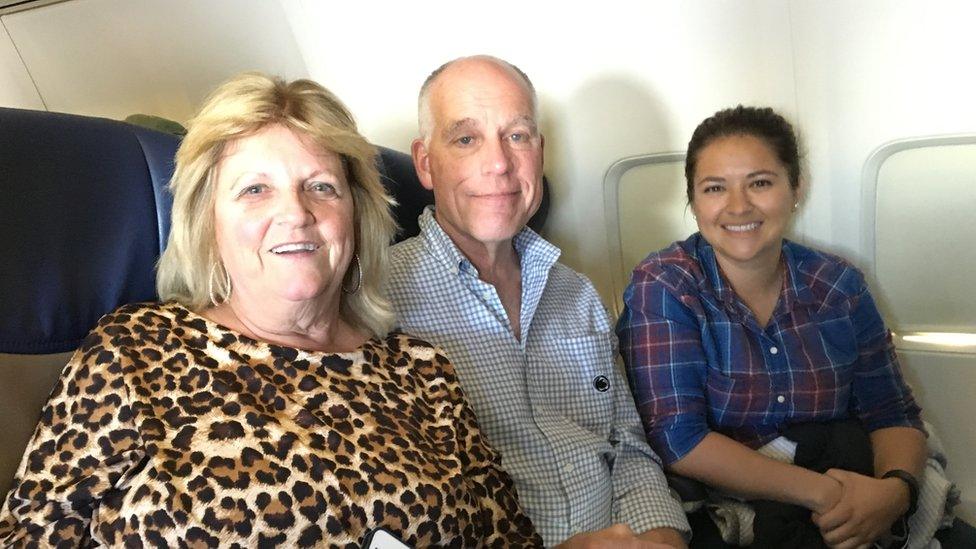 lois, her husband Jim and Hillary