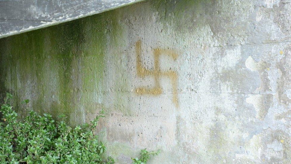 Swastika graffiti